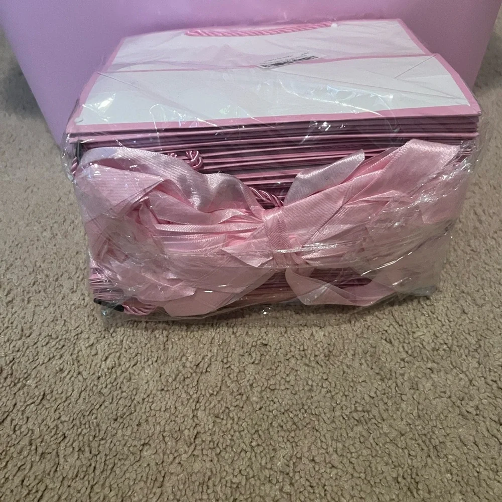 Pink Gift Bags with Cards